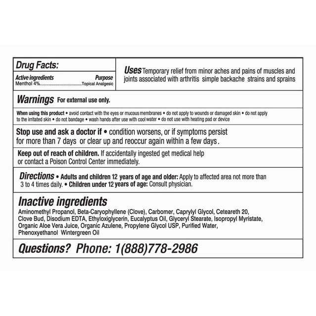 TIDL Pain Relief Cryotherapy Cream, 3 oz - Each - Image 2