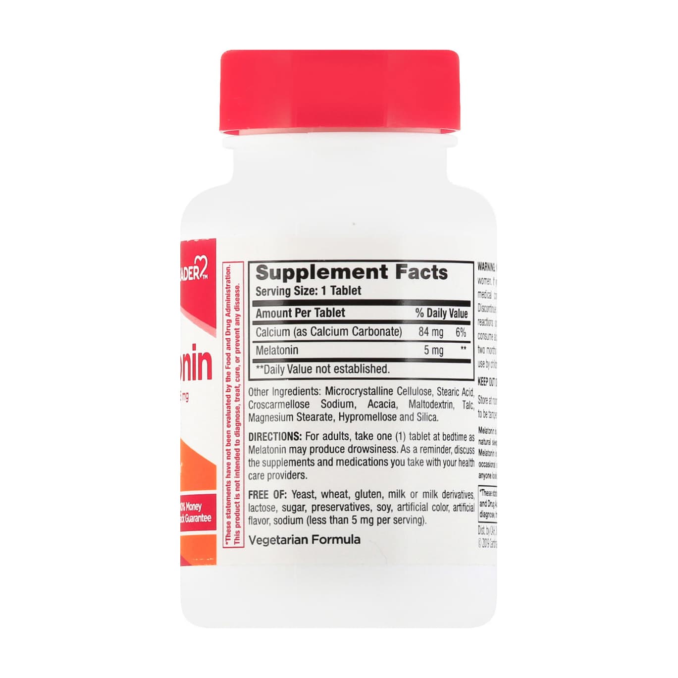 Leader Melatonin Tablets, 5 mg - Bottle of 120 - Image 2