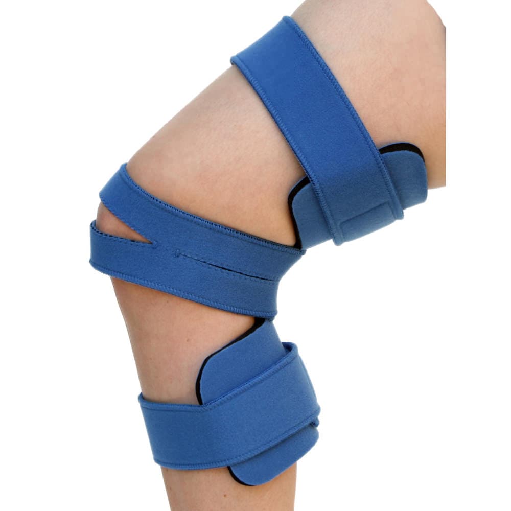 Comfyprene Knee Orthosis, Adult Small, Light Blue with Neoprene Cover - Image 1