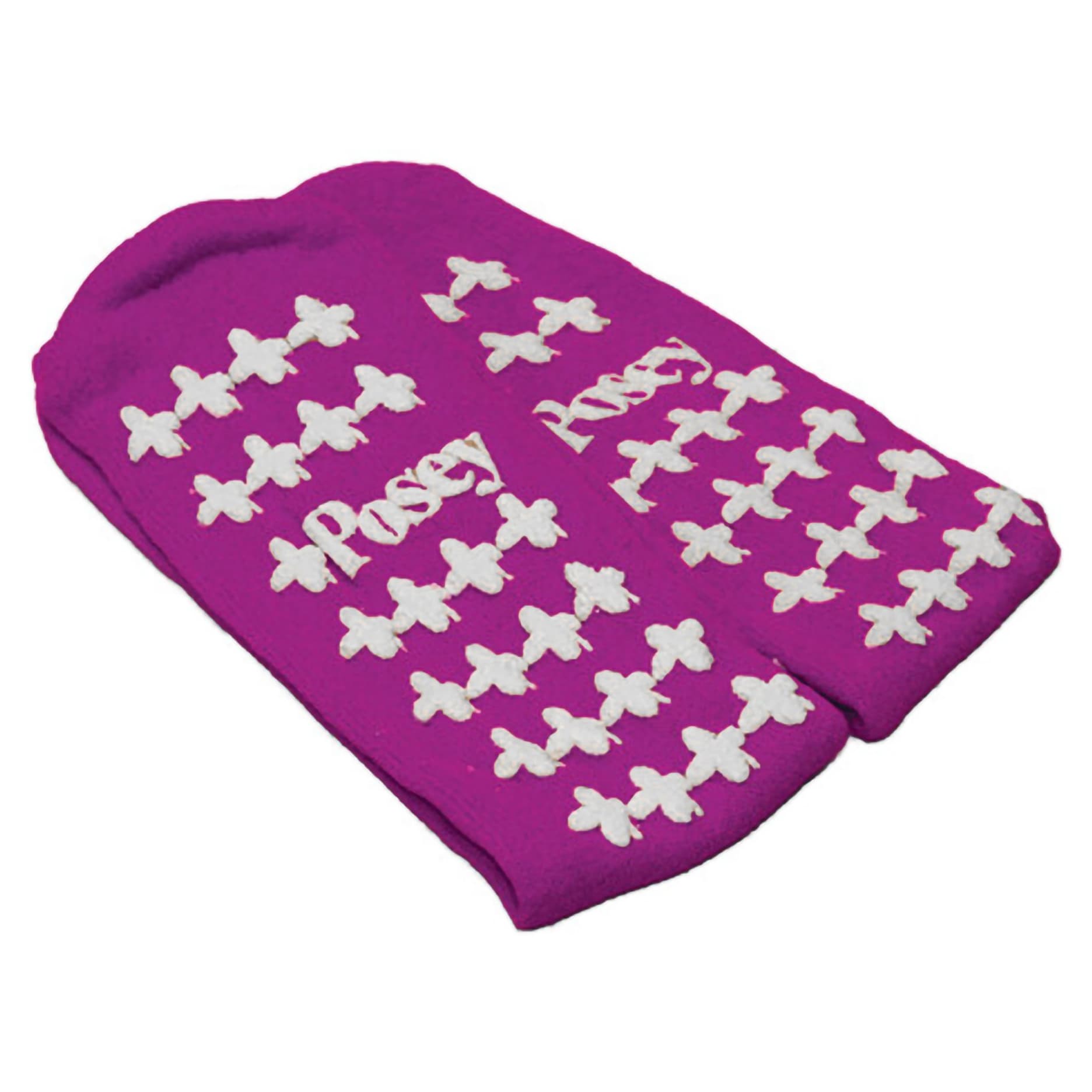 Posey Fall Management Slipper Socks, Purple, Large - Pair - Image 1