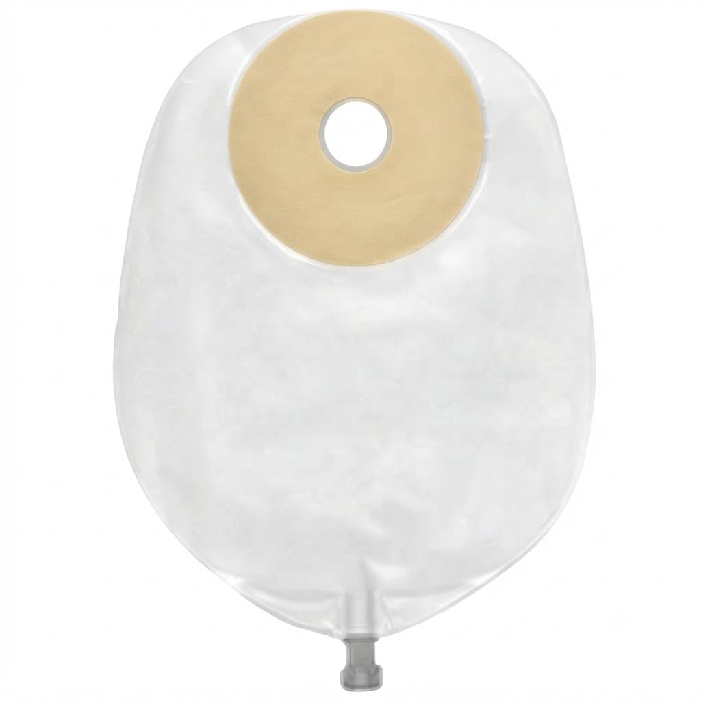 Nu hope MidSize Standard Trim to fit Urinary Pouch, Oval A Deep Convex - Box of 10 - Image 1