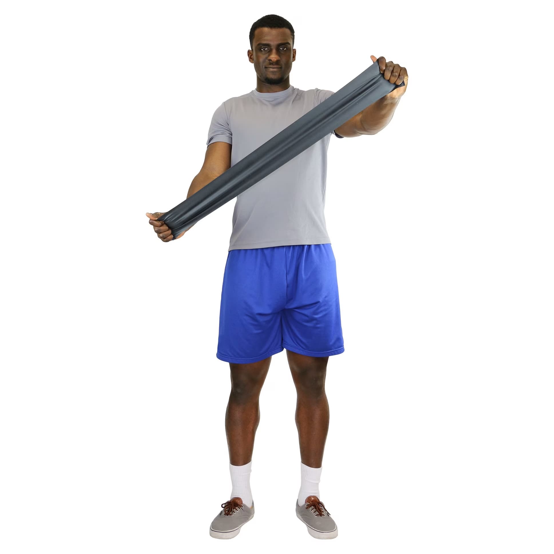 CanDo Low Powder Pre-cut Exercise Band, Black, Extra-heavy - Image 1