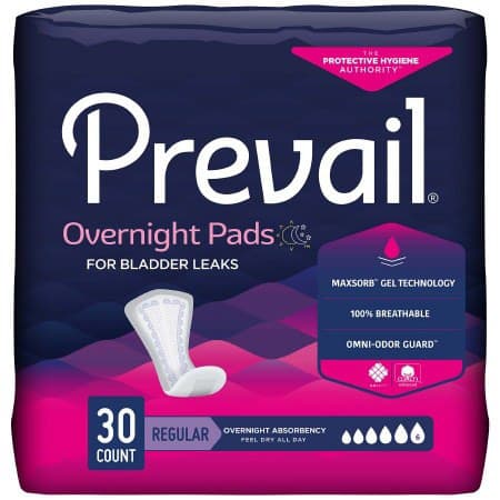 Prevail Overnight Pads For Bladder Leaks - Image 1