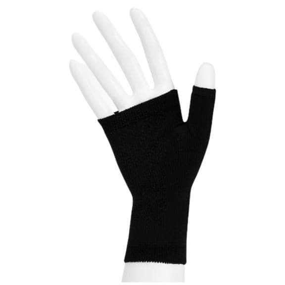 Juzo Soft Seamless Compression Gauntlet, Large, Black, 15-20mmHg, Left Hand - Image 1