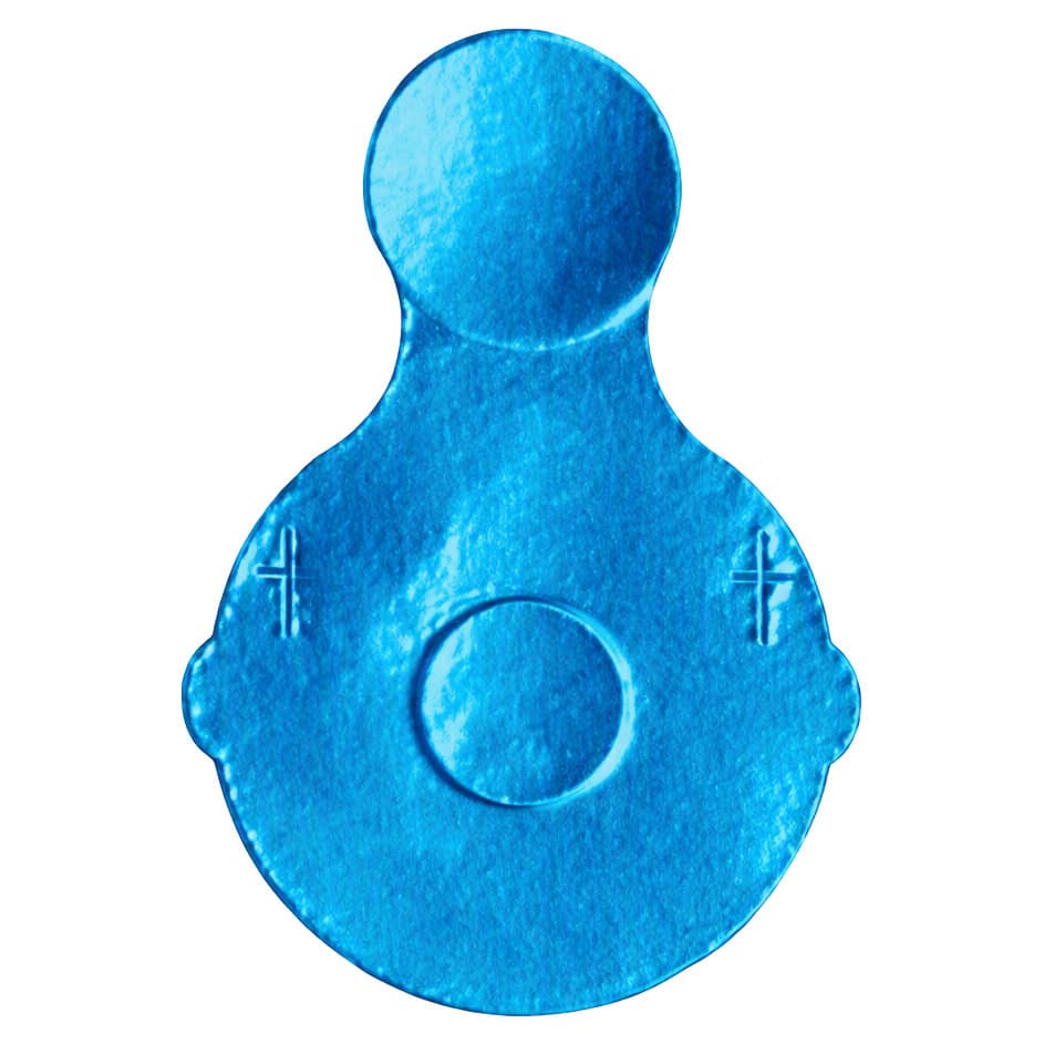 ChemoPlus IVA Security Seals for Vial Tops, Blue, 20mm - Case of 12000 - Image 1