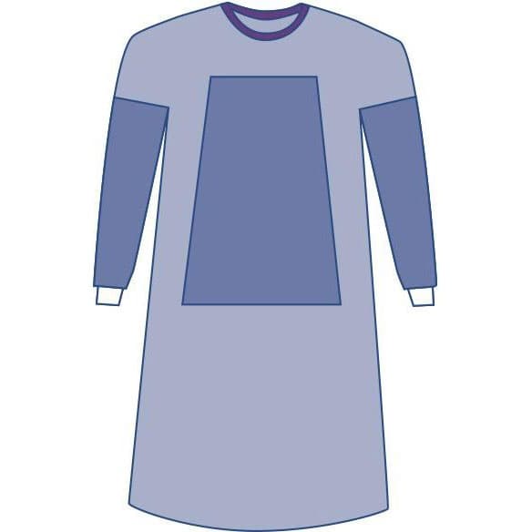Medline Aurora Fabric-Reinforced Gown, Size XL - Case of 30 - Image 1