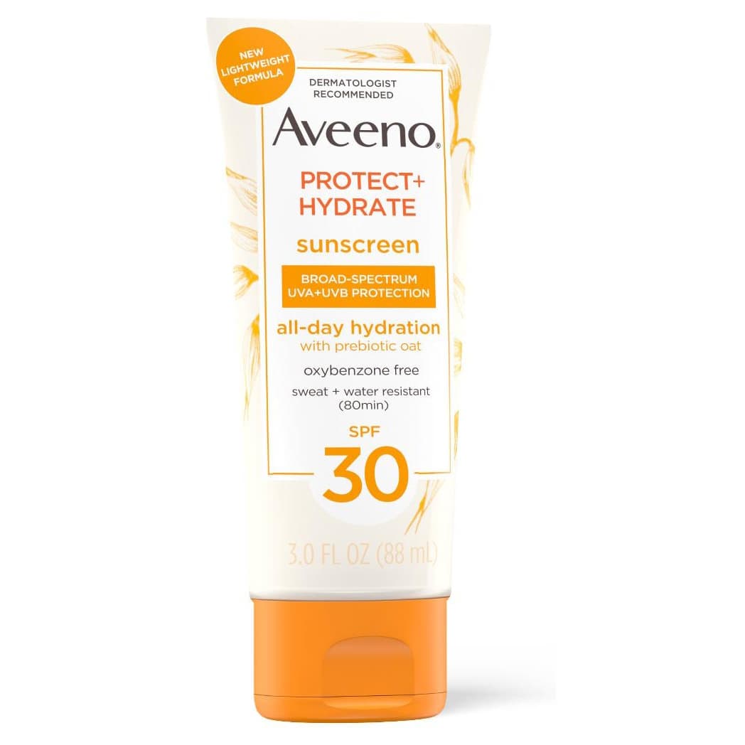 Aveeno Protect + Hydrate Sunscreen, SPF 30, 3 oz - Case of 12 - Image 1