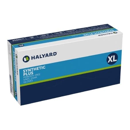 Halyard Exam Glove Neutral Beaded Cuff, White, Extra Large - Case of 900 - Image 1