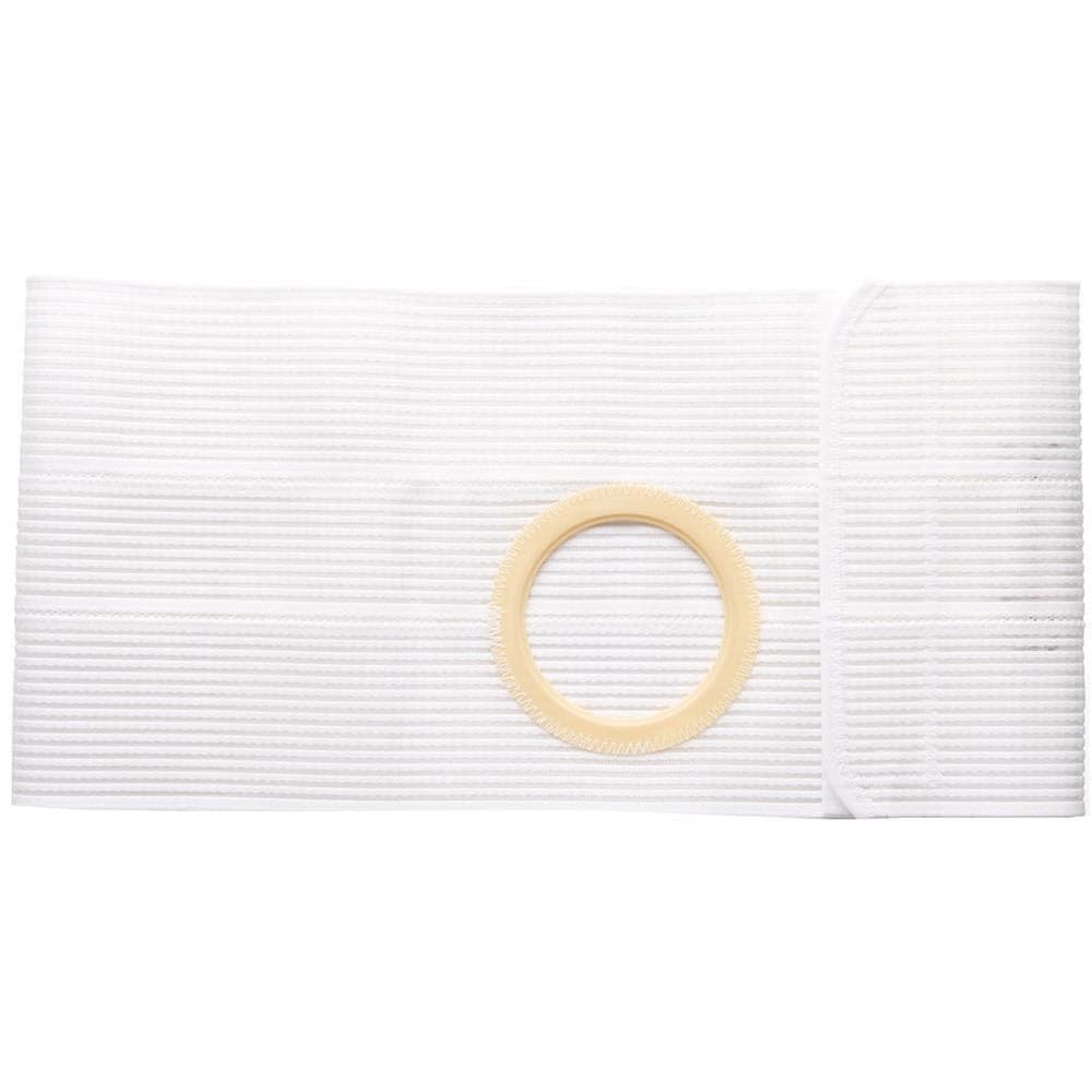 Nu-Hope 8" Right Cool Comfort Flat Panel Ostomy Support Belt, Large, 2-1/4 inch, White - Each - Image 1