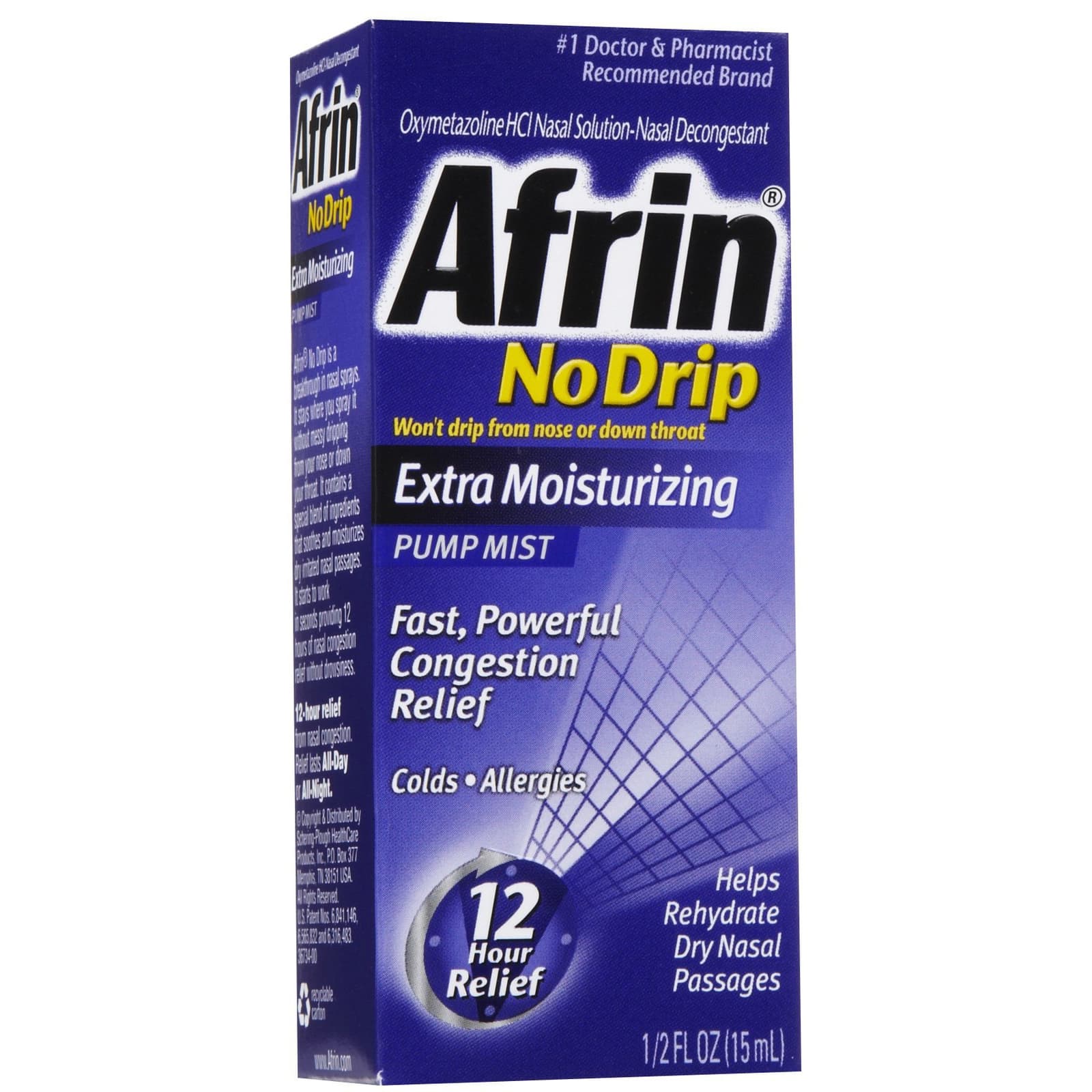 Afrin No Drip Extra Moisturizing Sinus Relief Nasal Spray - Image 1