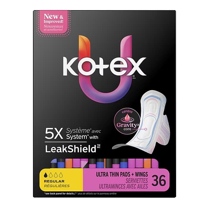 U By Kotex Clean & Secure Regular Ultra Thin Pads with Wings - Image 3