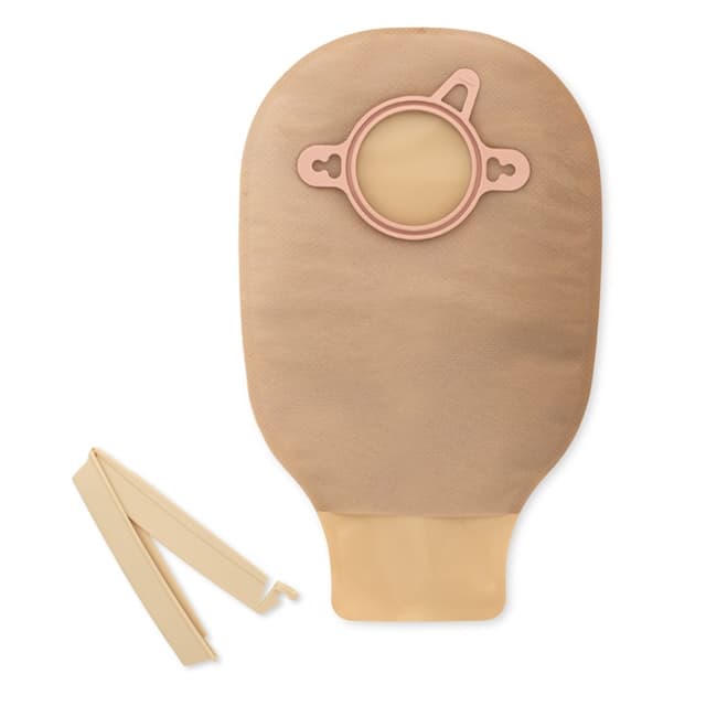 New Image 2-Piece Drainable Mini Ostomy Pouch with Clamp Closure, 1-3/4 Inch - Box of 10 - Image 1