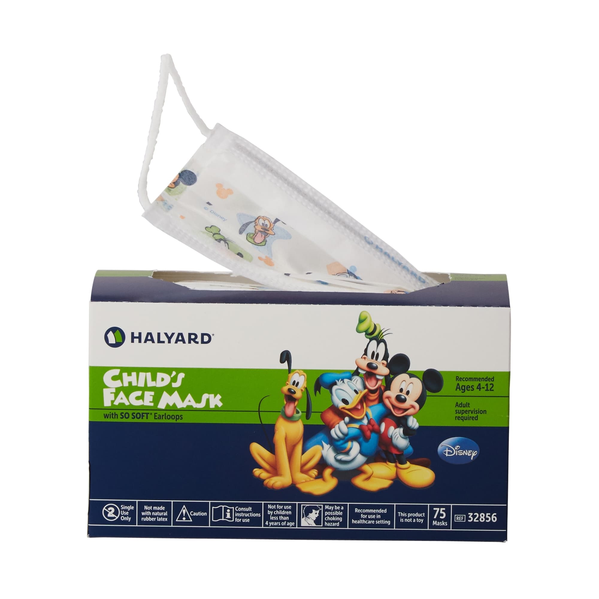 Halyard NonSterile Pleated Procedure Mask, Kid Design (Disney) - Case of 750 - Image 1