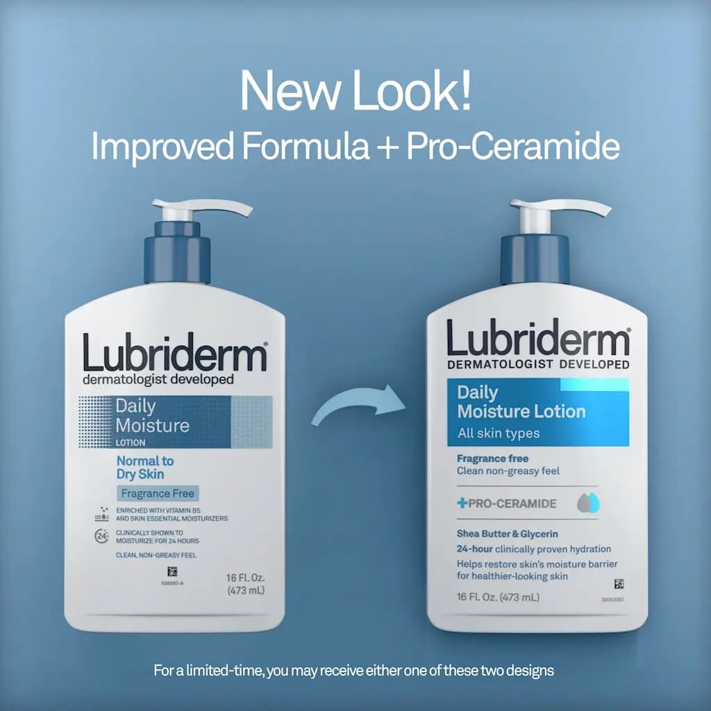 Lubriderm Daily Moisture Lotion Normal to Dry Skin, 16 oz - Each - Image 2