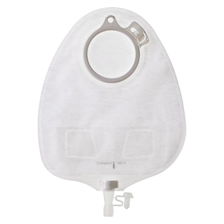 Assura MAXI Urostomy Pouch, 10.5" L, Blue Code, Transparent - Each - Image 1