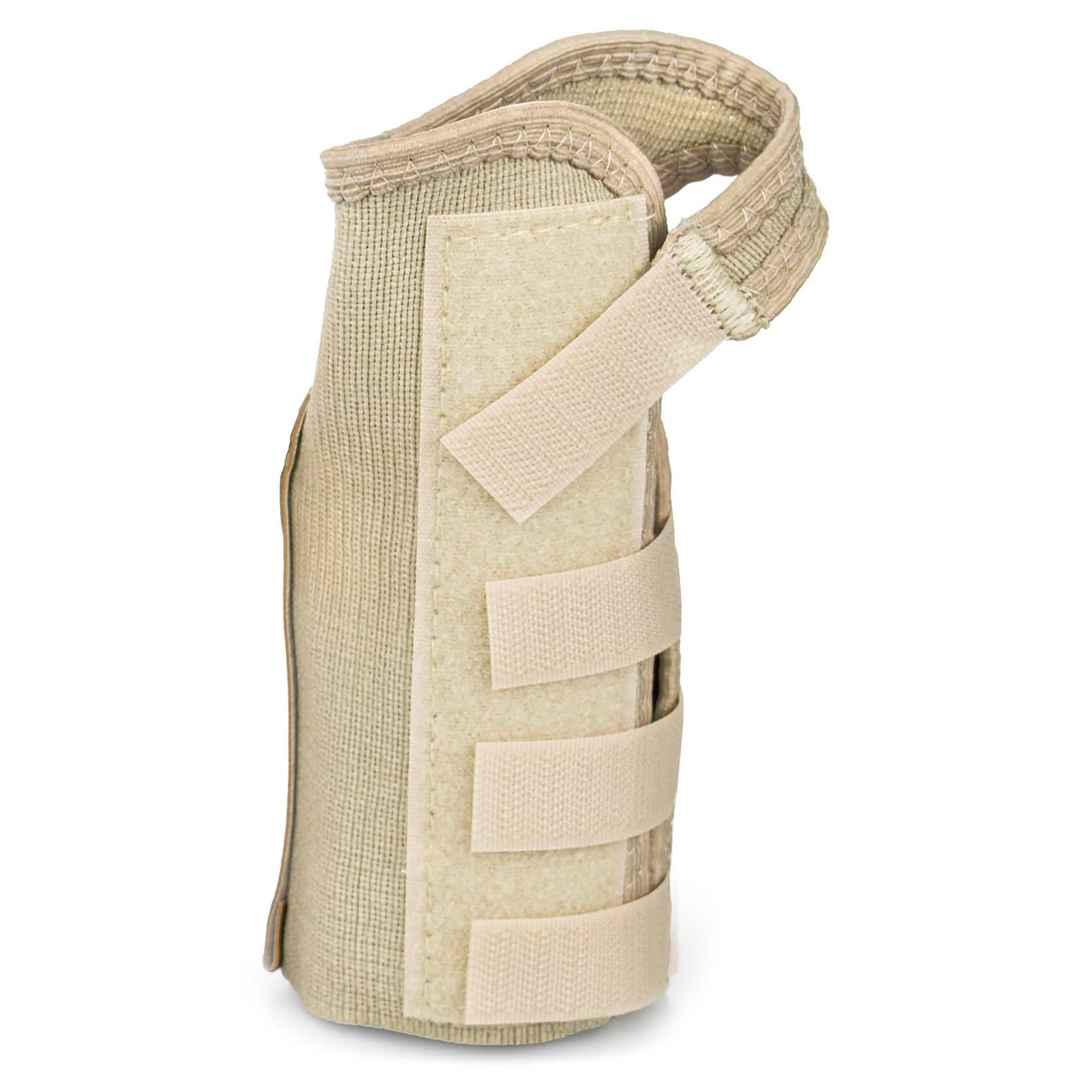 McKesson Elastic Wrist Splint Hook and Loop Closure Beige - Image 2