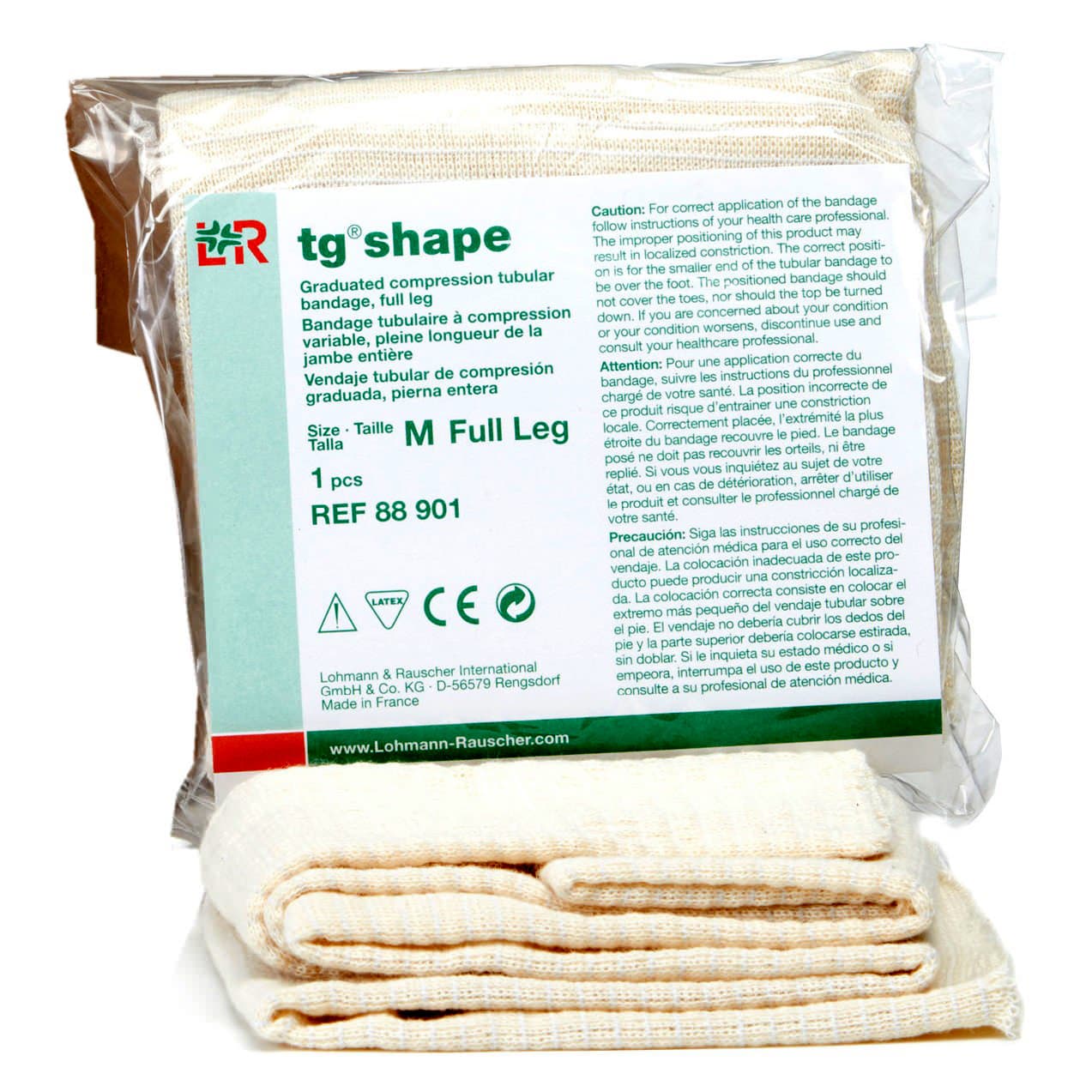 TG shape Tubular Bandage, Full Leg, Medium - Image 1