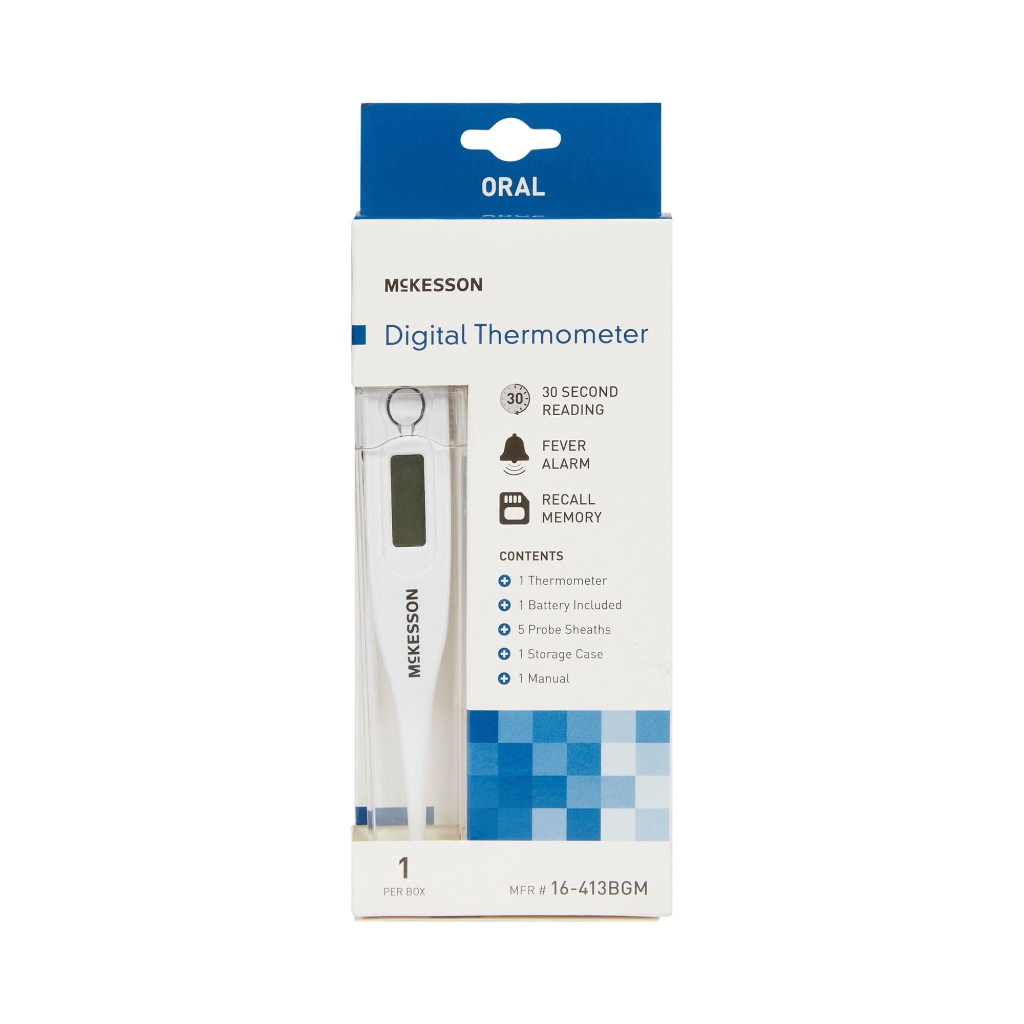 McKesson Oral Probe Digital Thermometer, 30 Second Response - Image 3