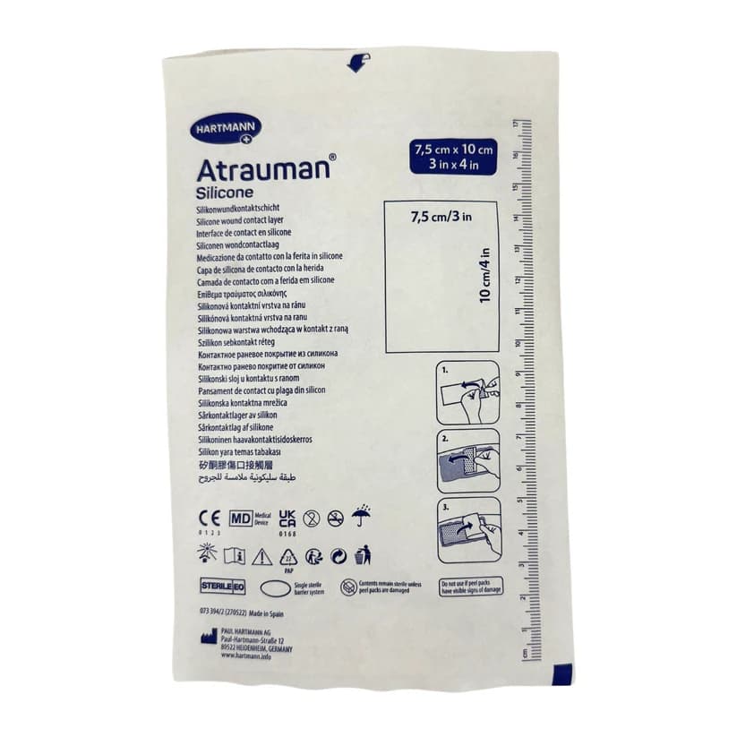 Atrauman Silicone Contact Layer Wound Dressing 3 X 4 Inch Sterile - Each - Image 1