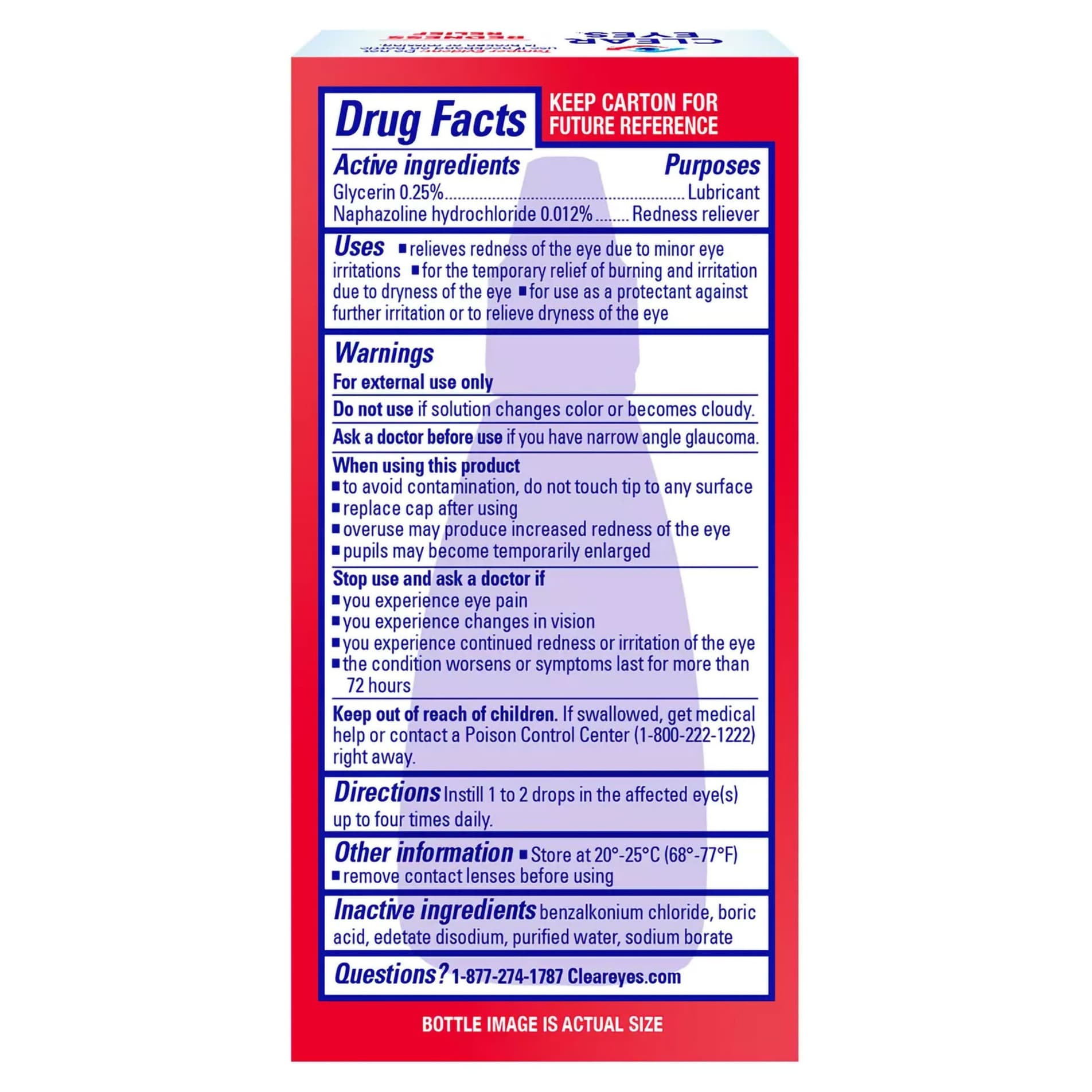 Clear Eyes Allergy Eye Relief Eye Drops - Each - Image 3