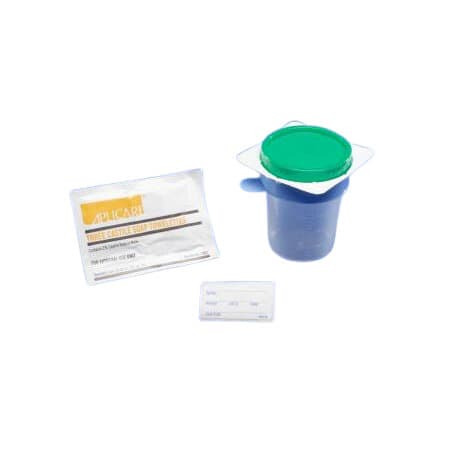 Dover Urine Specimen Collection Kit with Rim Protector, Castile Soap Towelettes - Case of 100 - Image 1