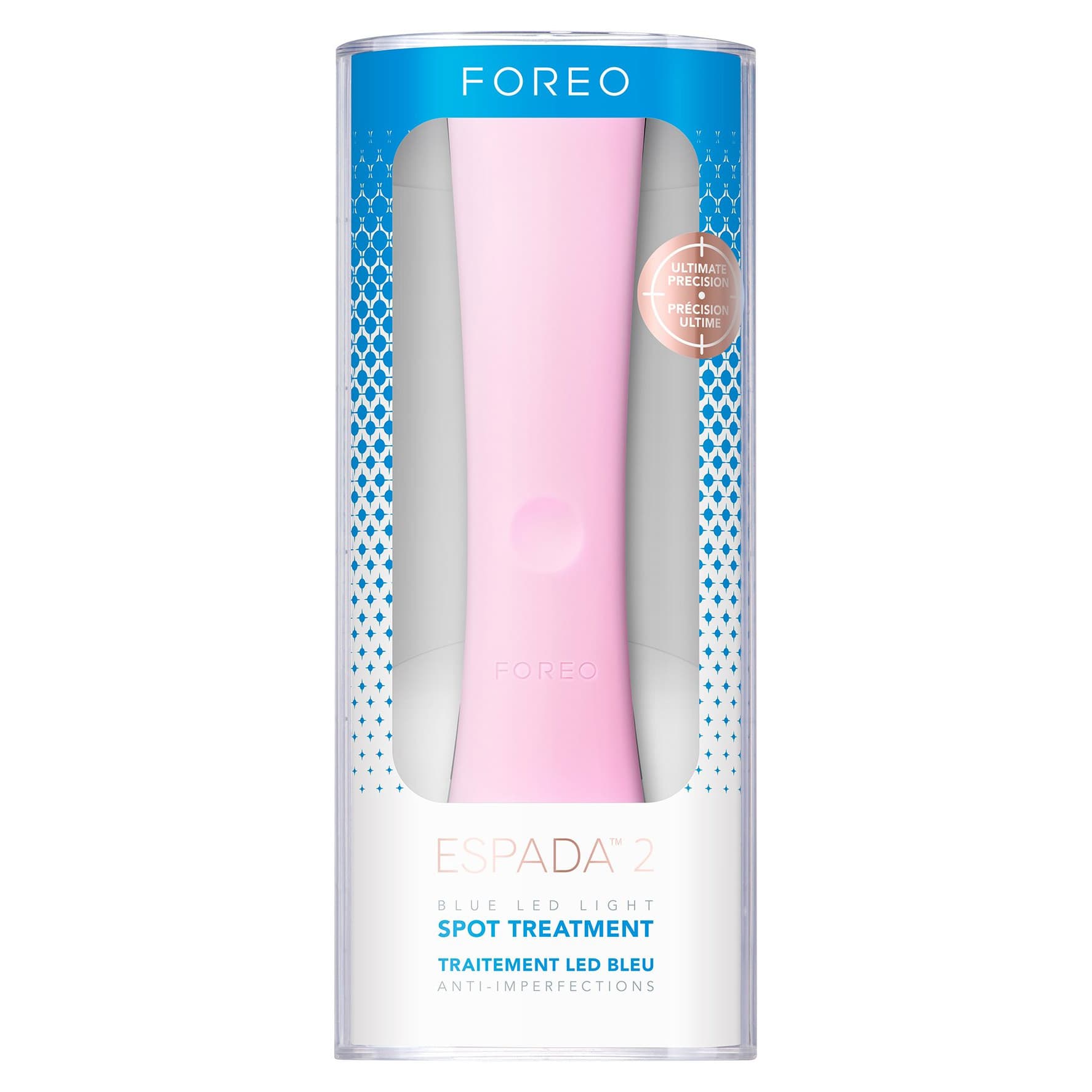 Foreo ESPADA 2 Blue LED Therapy Acne Treatment Device, Pearl Pink - Each - Image 1