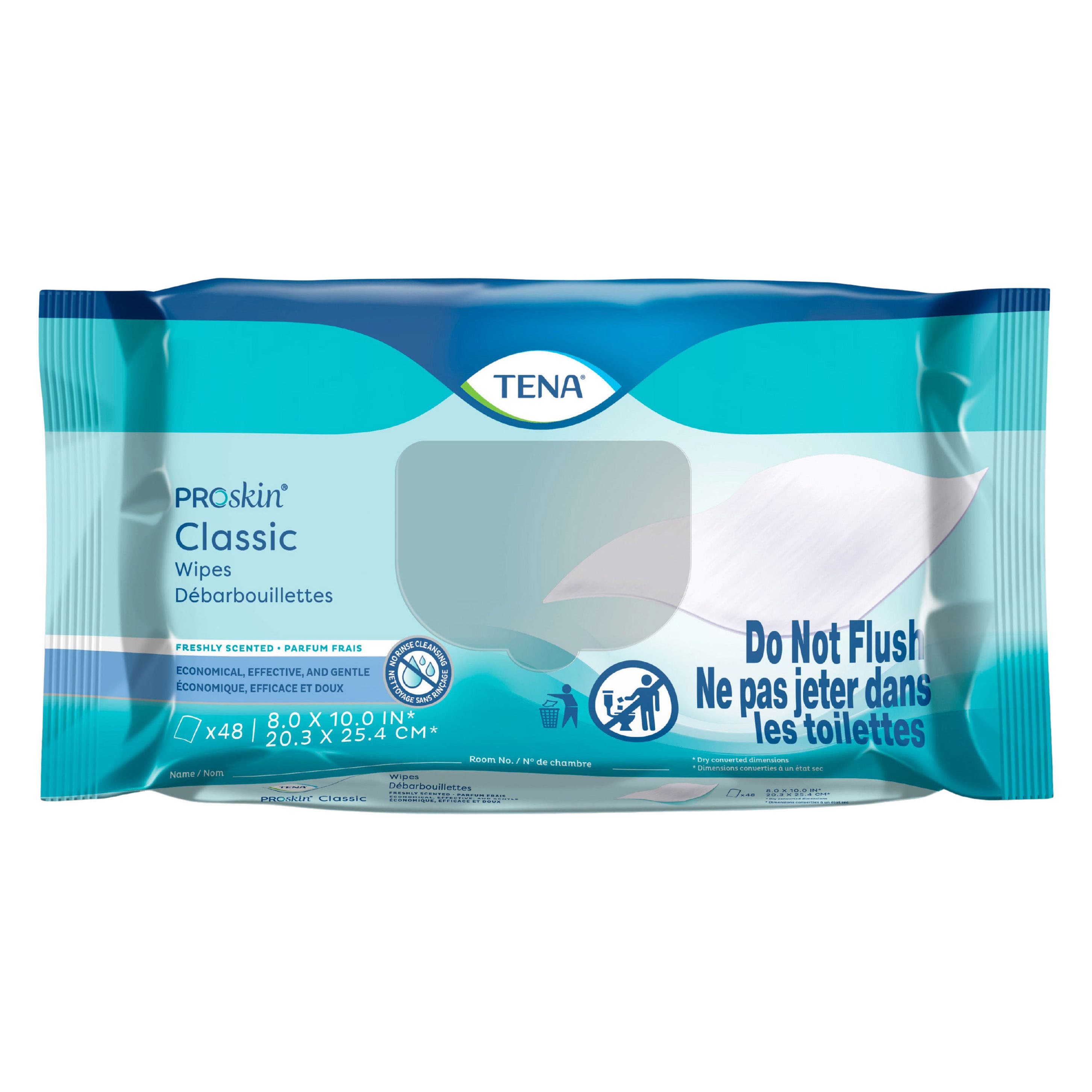TENA ProSkin Classic Personal Cleansing Wipe - Pack of 48 - Image 1