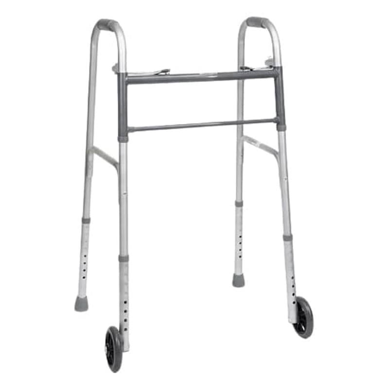 ProBasics Economy Two-Button Steel Walker with 5" Wheels