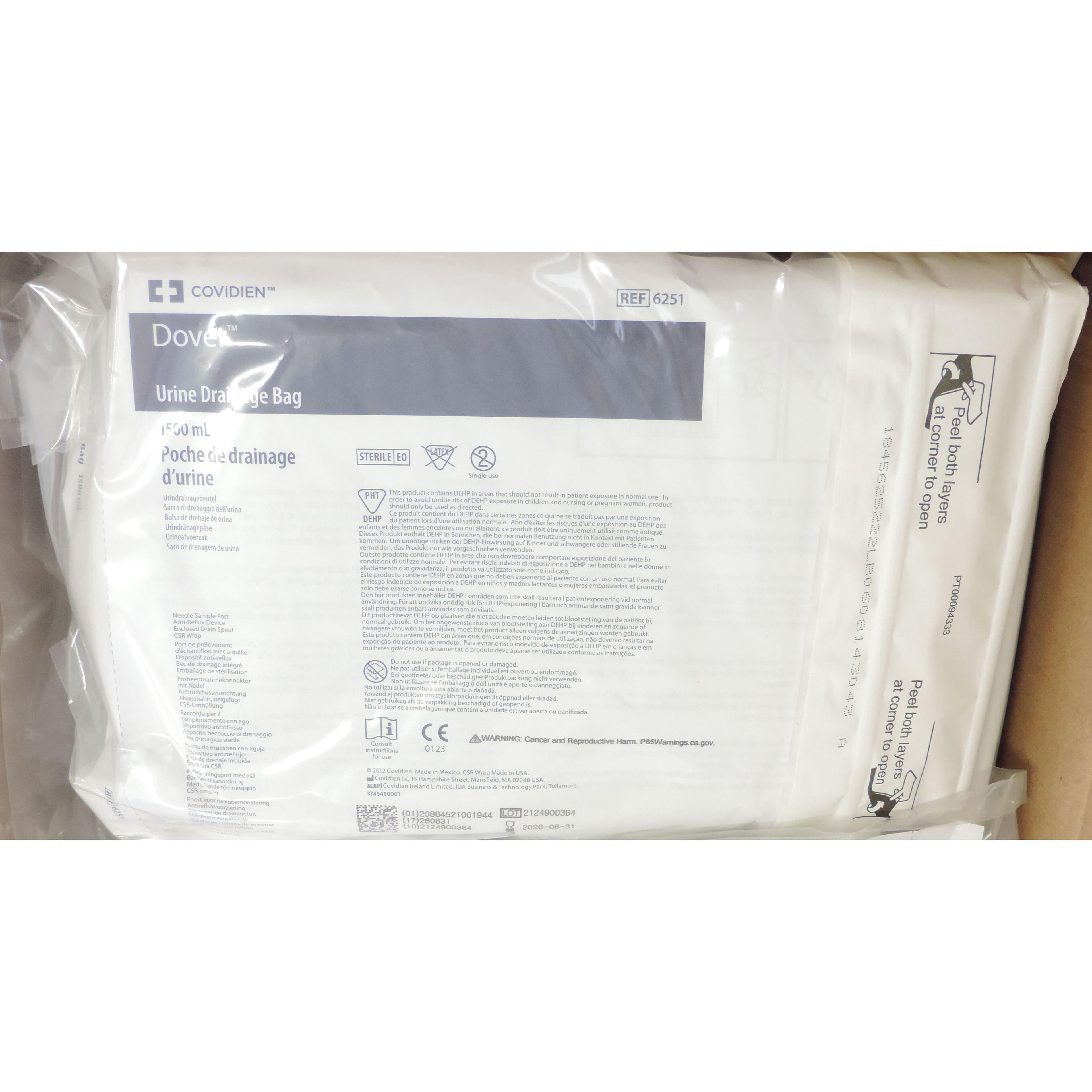 Dover Mono-Flo Urethral Drainage Cystoflow Bag 4000mL - Image 2