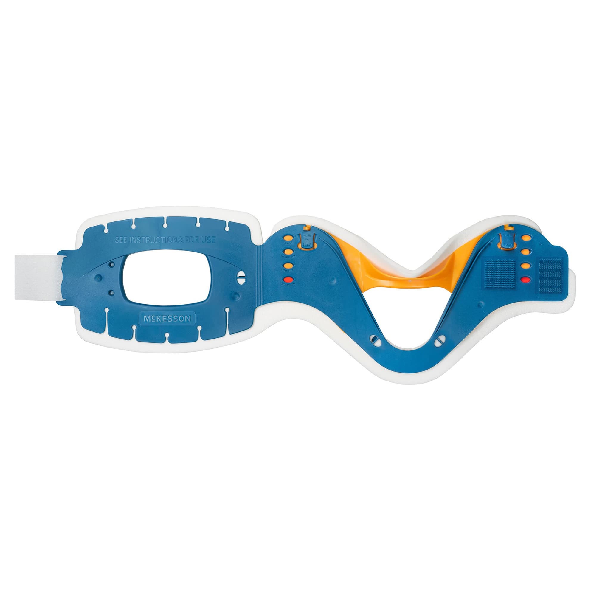 Mckesson Adjustable Rigid Cervical Collar Preformed Adult, One Size Fits Most - Case of 50 - Image 1