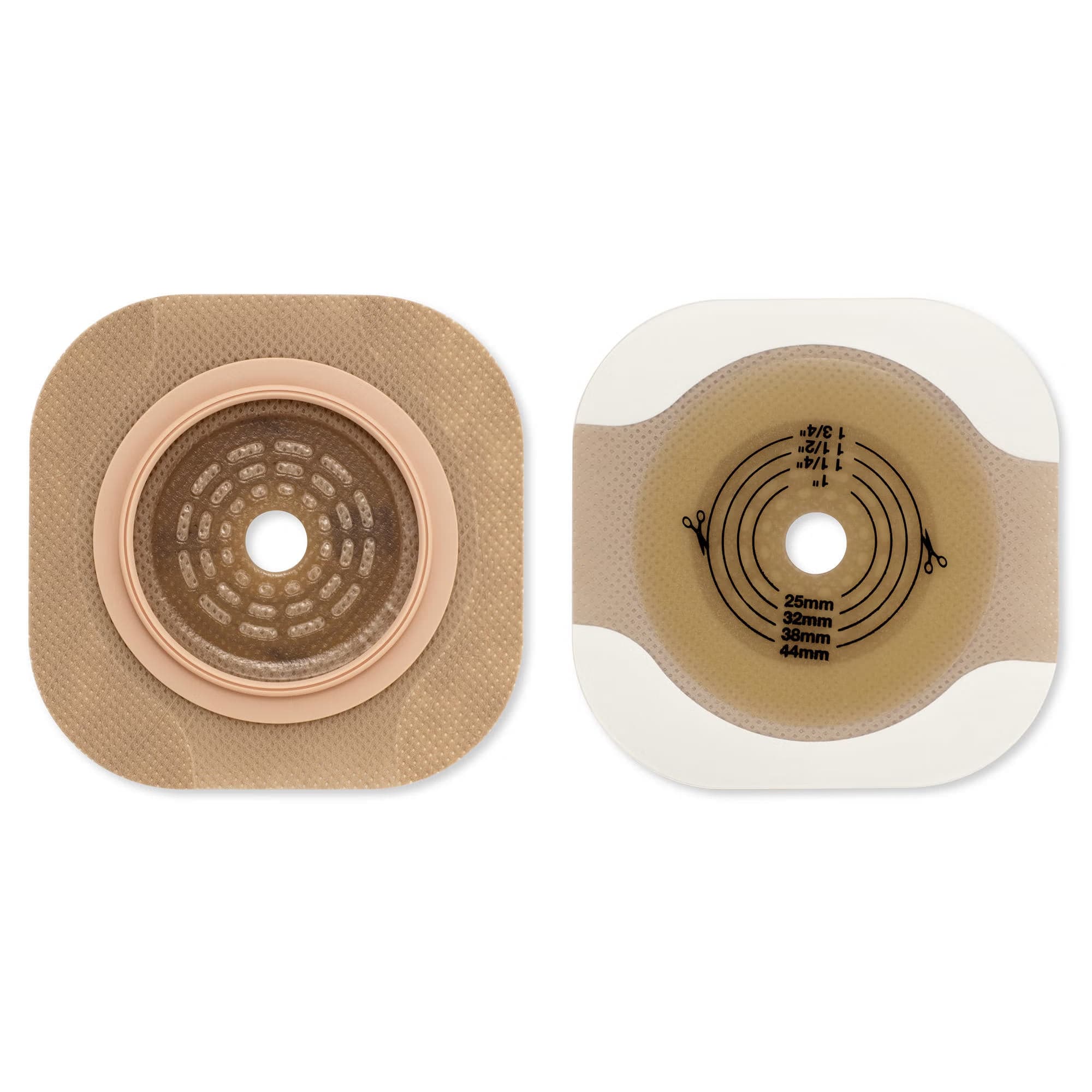 New Image CeraPlus Flat Extended Wear Barrier with Tape Border, 1-1/8" Opening, 1-3/4" Flange - Box of 5 - Image 1