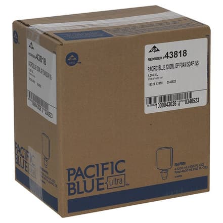Pacific Blue Ultra Antibacterial Soap Foaming Refill Bottle Unscented, 1200 mL - Case of 4 - Image 3