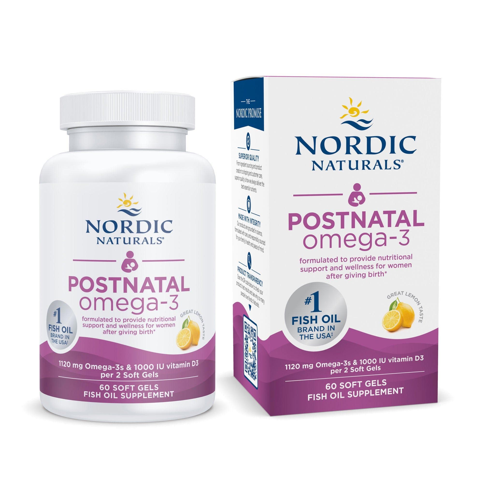 Postnatal Omega-3 Dietary Supplement - Case of 720 Softgels - Image 1