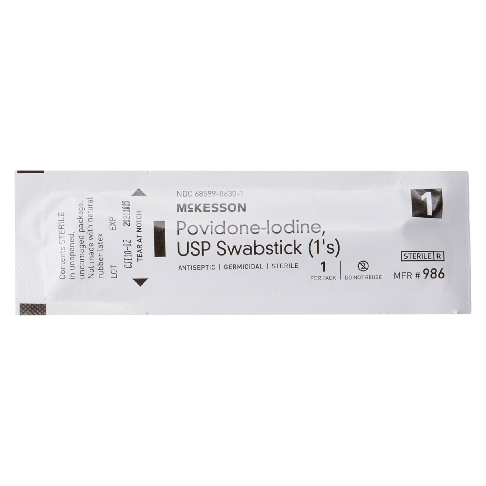 McKesson Povidone-Iodine Impregnated Swabstick - Image 3