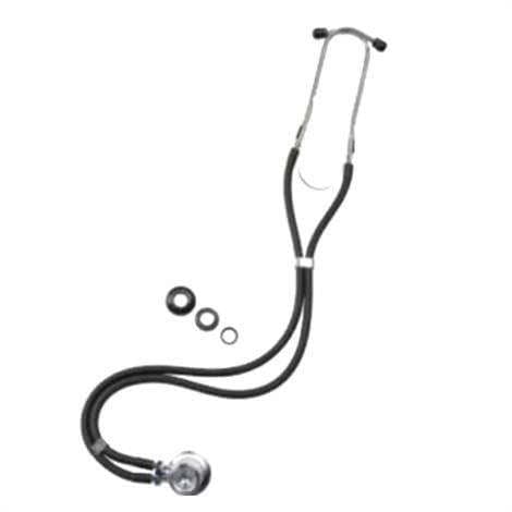 Cardinal Health Sprague Rappaport Stethoscope, Adult-Pediatric, Black - Each - Image 1