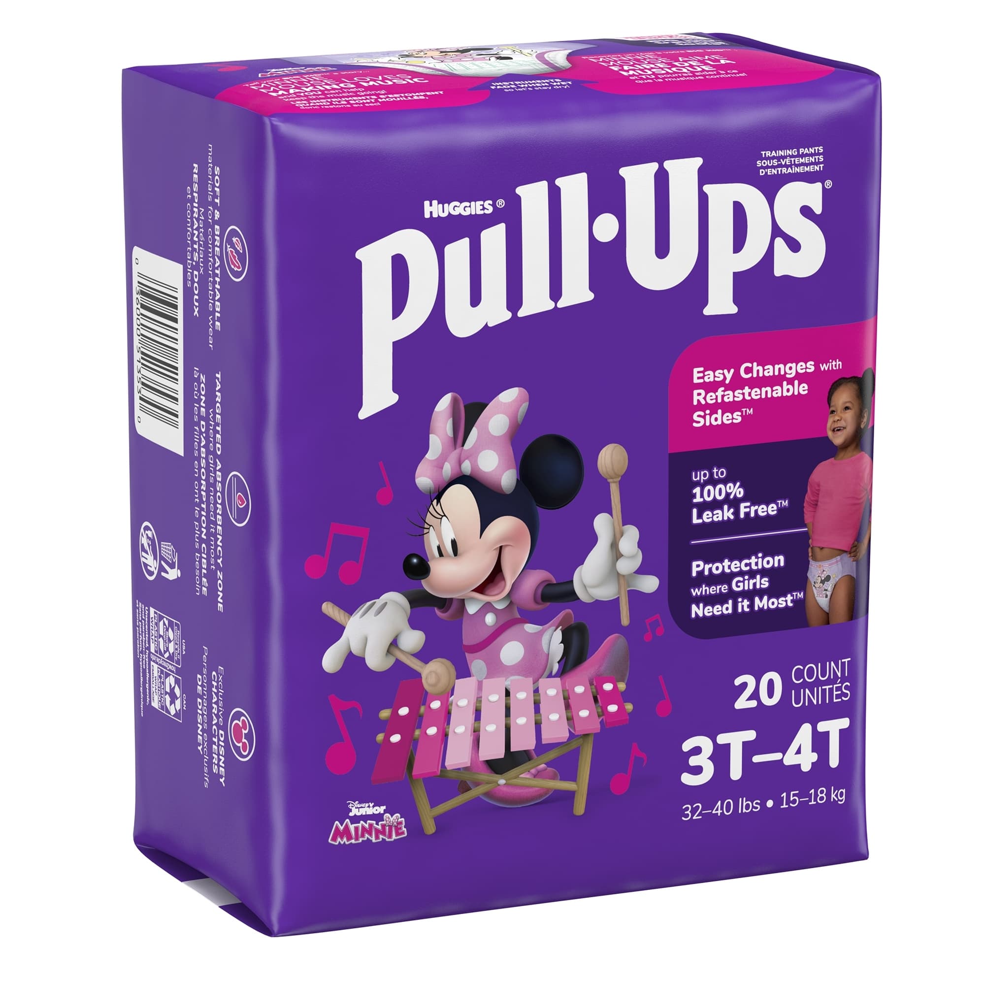 Pull-Ups Potty Training Pants For Girls, 3T-4T - Case of 80 - Image 1