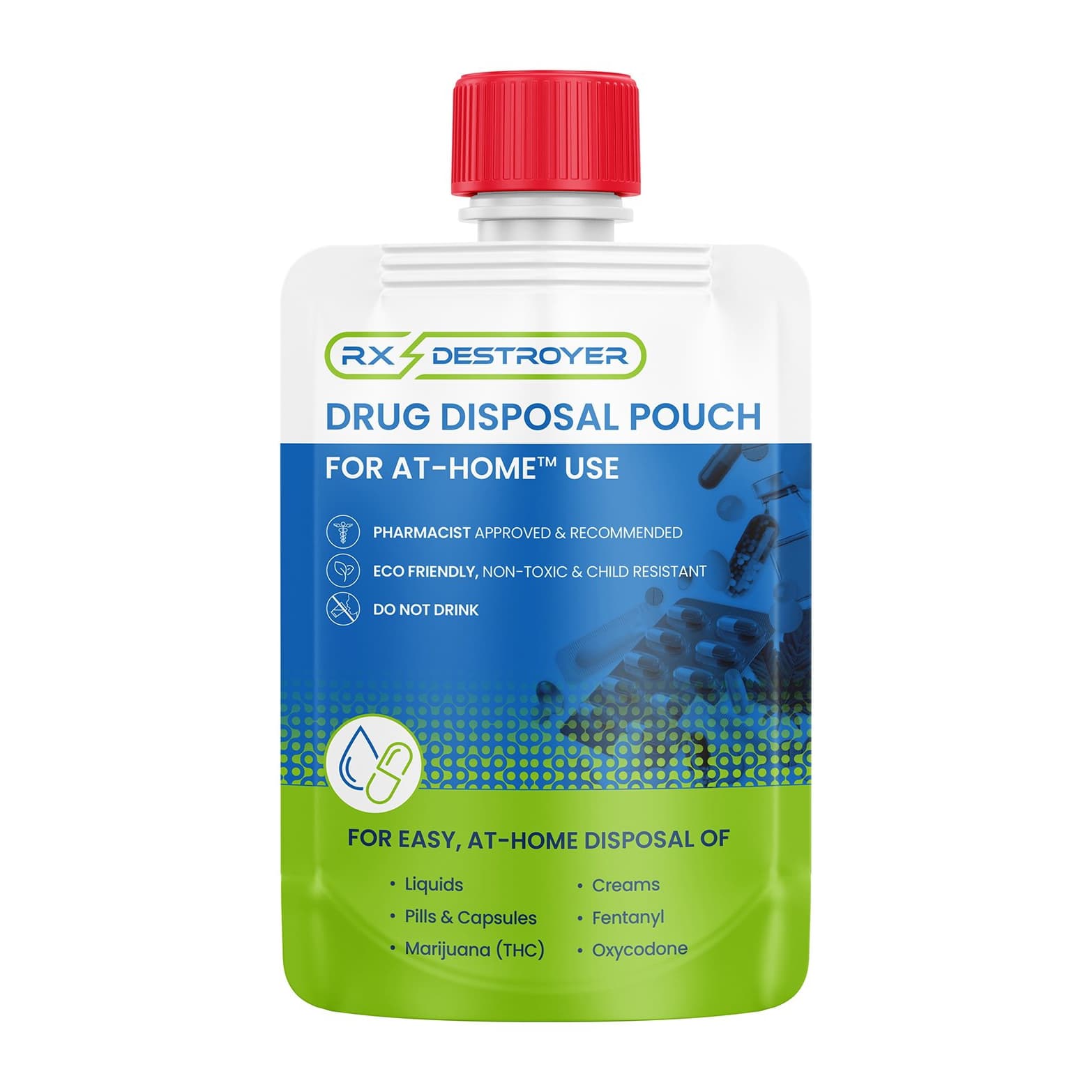 Rx Destroyer All-Purpose Drug Disposal Pouch