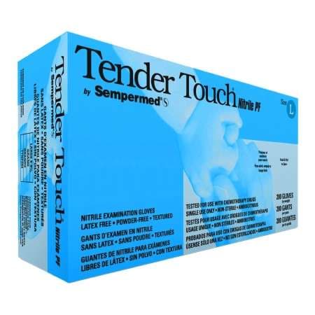 Sempermed Tender Touch Nitrile PF Exam Gloves, Large - Case of 2000 - Image 1