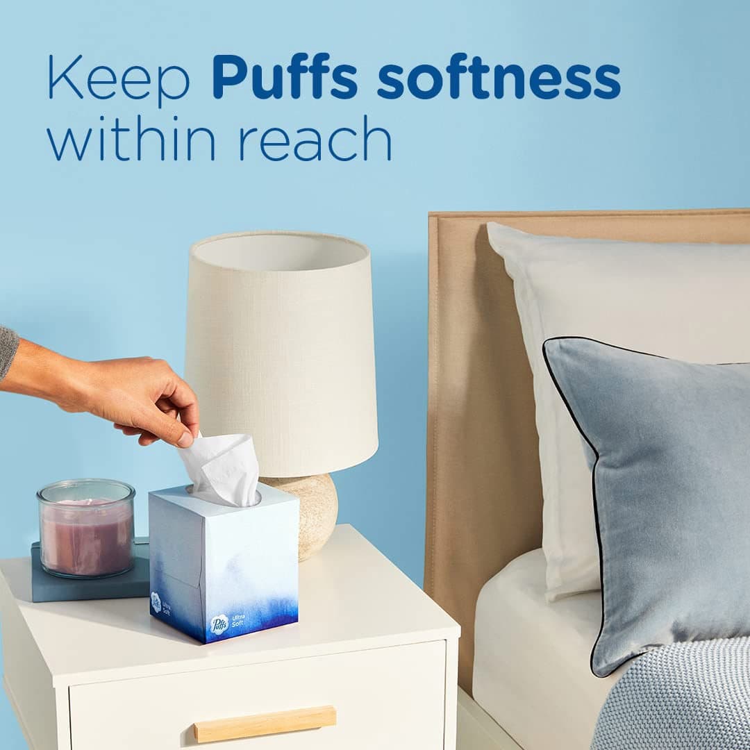 Puffs Ultra Soft Facial Tissues, 4 Count - Image 3