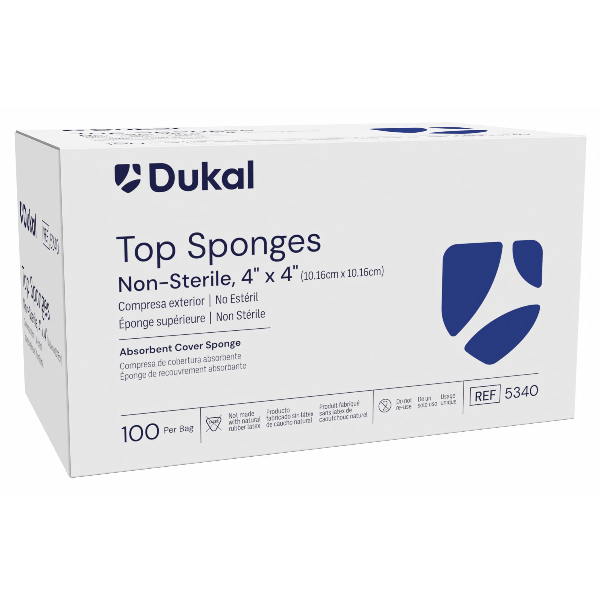 Dukal Nonwoven Sponge White 4 x 4 Inch 8-Ply Square - Image 2