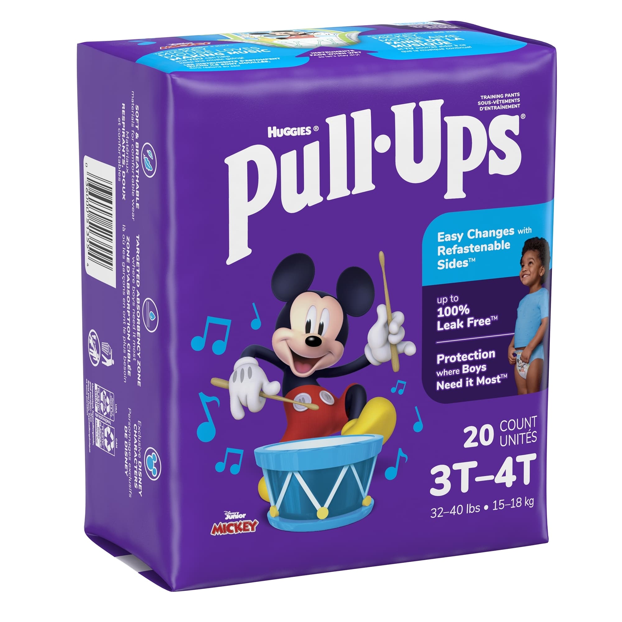Pull-Ups Potty Training Pants For Boys, 3T-4T - Package of 20 - Image 1