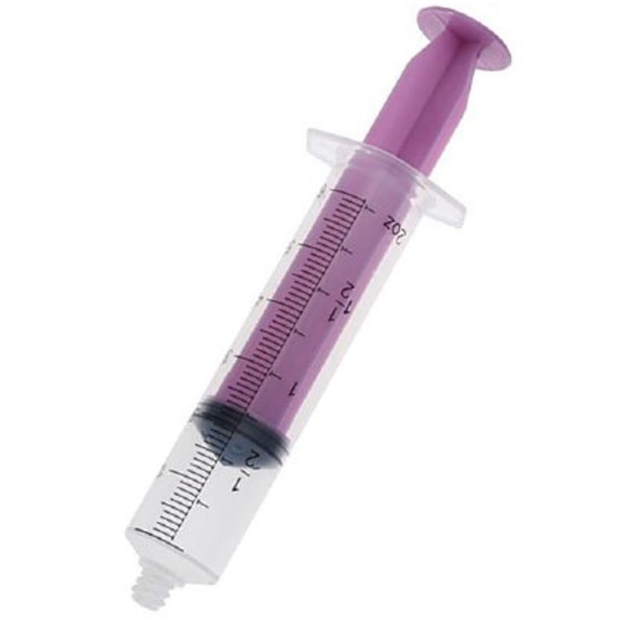 AMSure 60 mL Flat Top Piston Syringe with Transition Adapter, ENFit Tip - Image 2