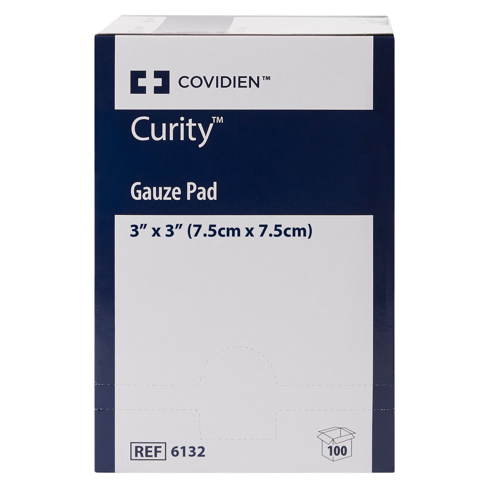 Covidien Curity 12-Ply Sterile Gauze Sponge Pads, 3 x 3 Inch - Case of 2400 - Image 1