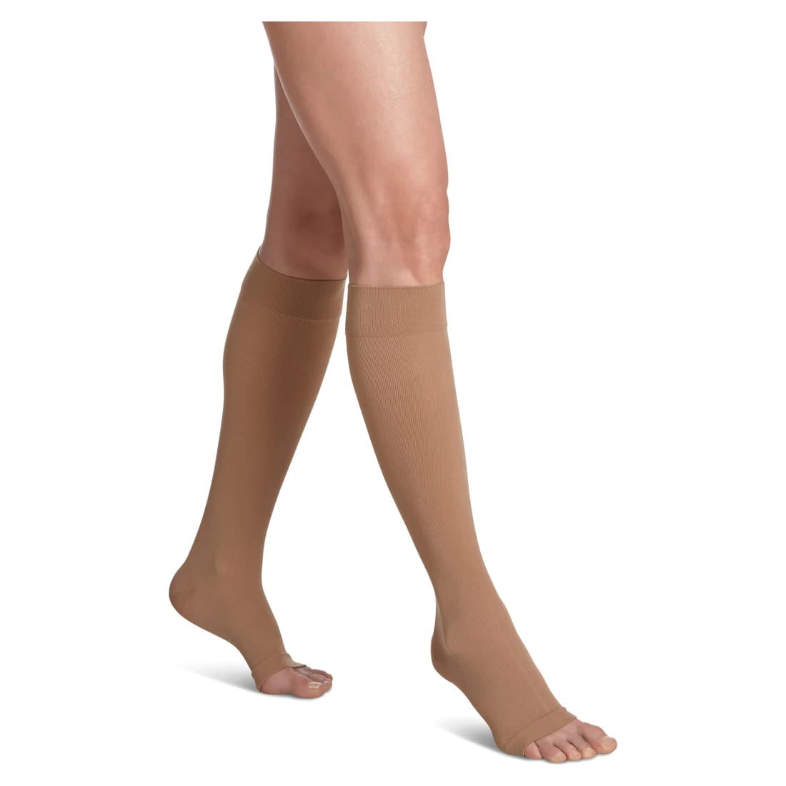 Sigvaris Essential Cotton Calf High Unisex Compression Socks, Crispa