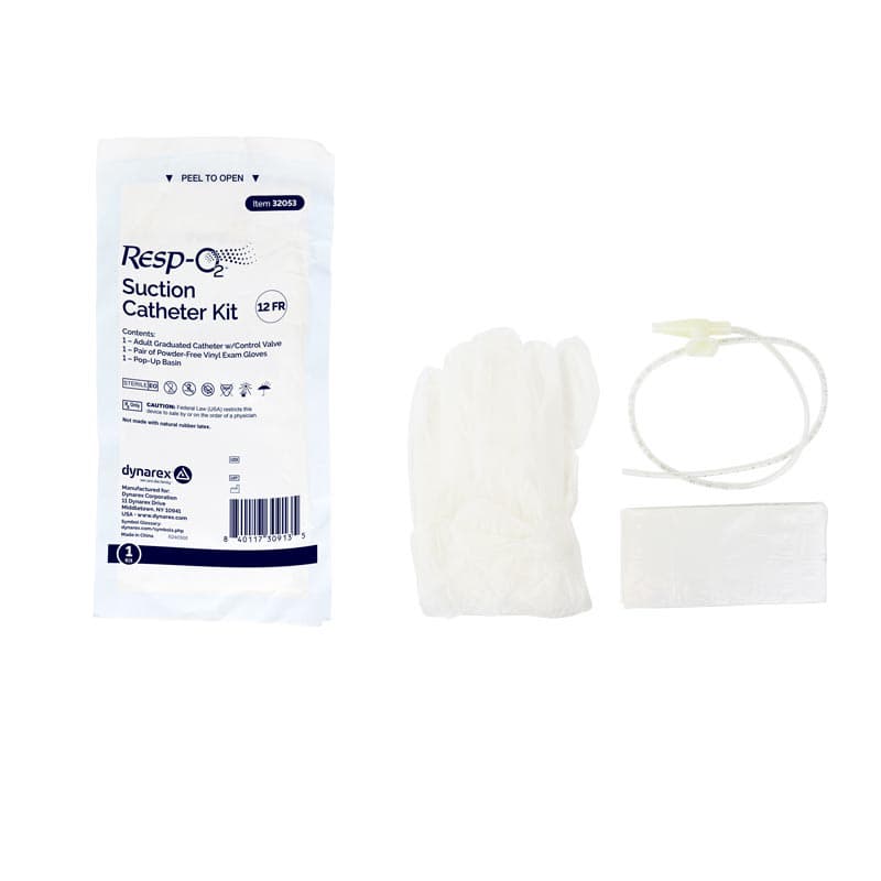 Dynarex Resp-02 Suction Catheter Kit, 12 Fr - Each - Image 1