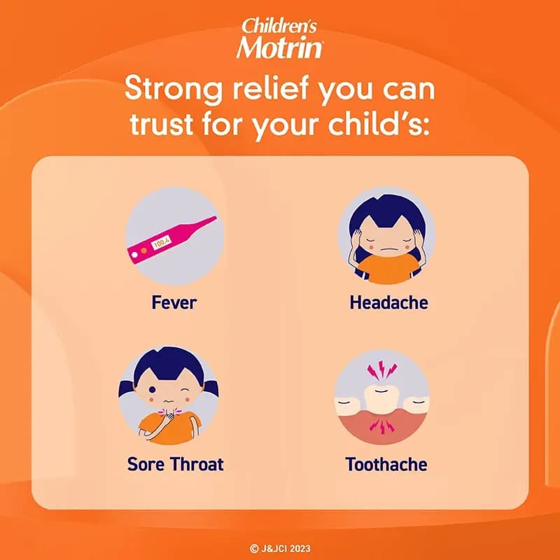 Children's MOTRIN Ibuprofen Oral Suspension Dye-Free, 4 oz - Each - Image 4