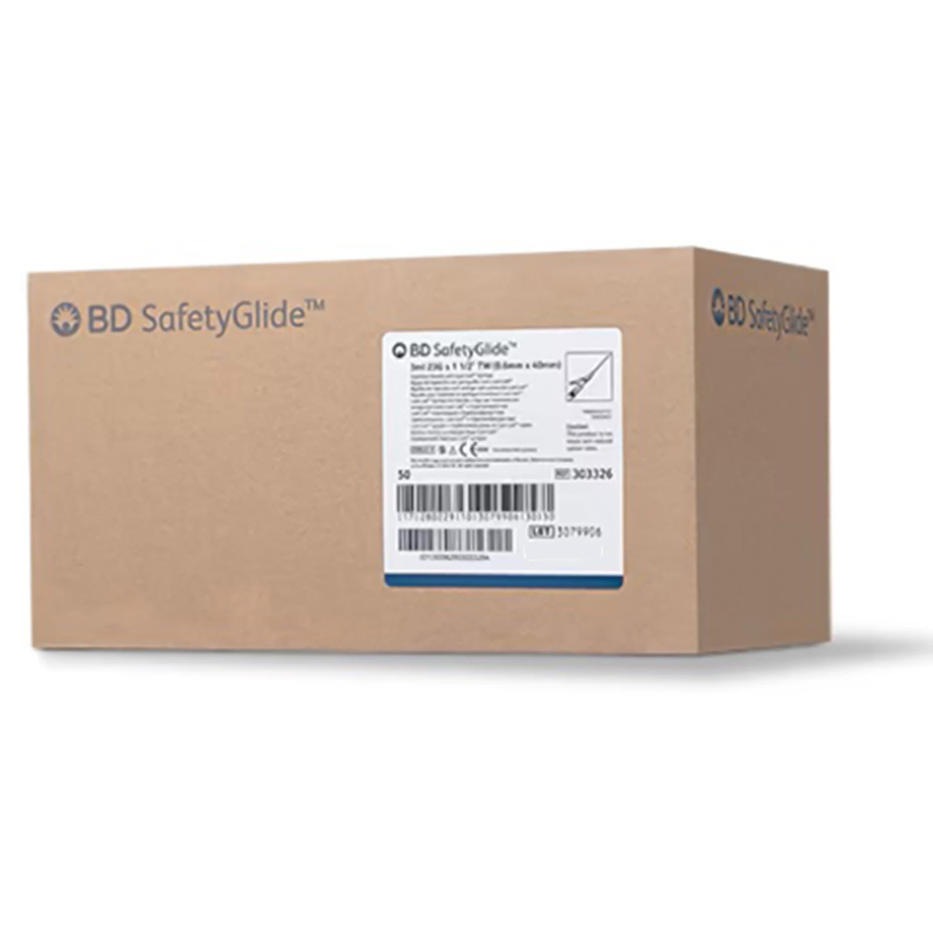 BD SafetyGlide Safety Hypodermic Syringe with Needle