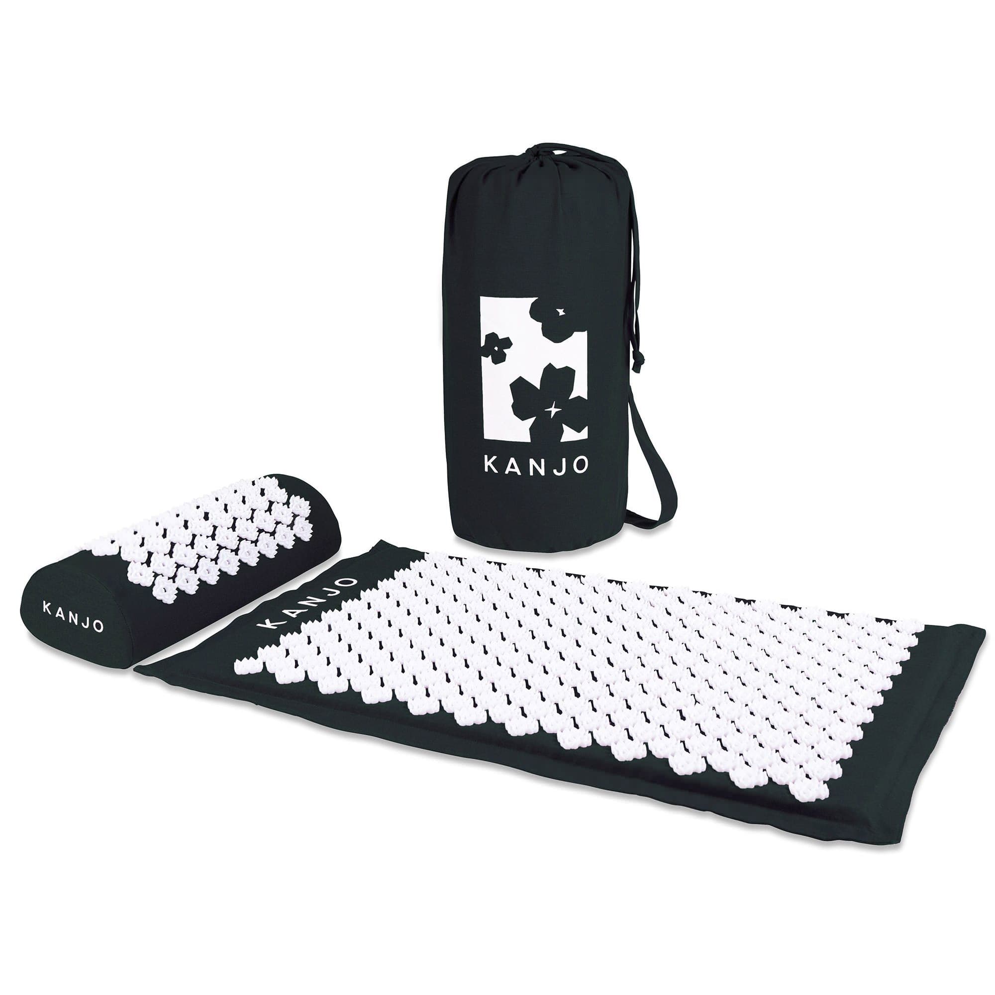 Acutens Kanjo Acupressure Memory Foam Mat and Pillow Set, Onyx - Each - Image 1