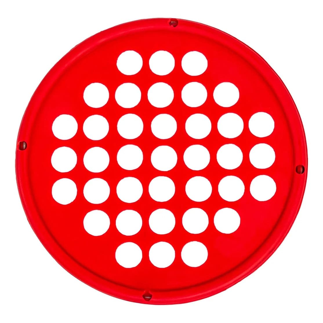 CanDo Hand Exercise Web, Low Powder, 7 Inch Diameter, Light, Red, Non-Latex - Image 1