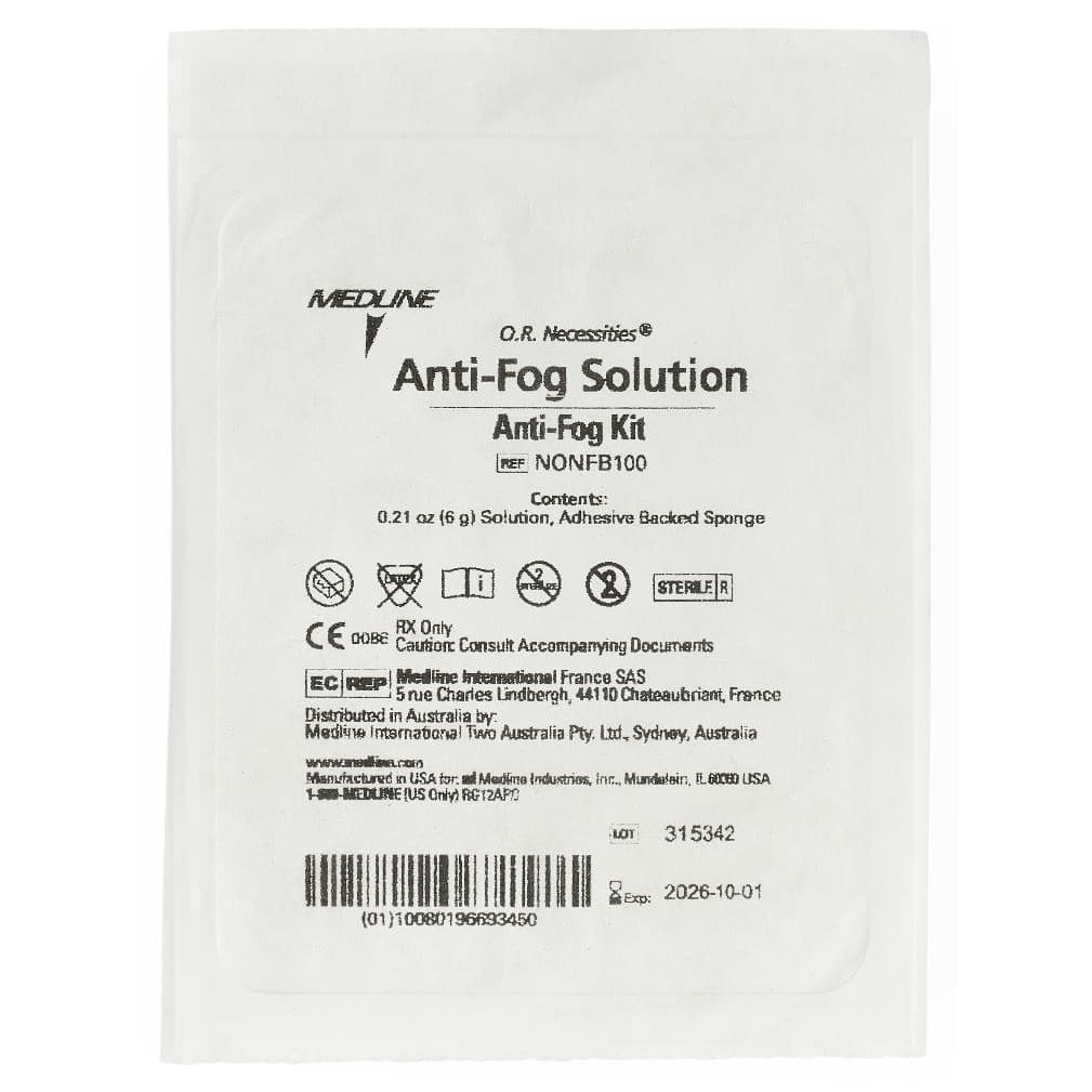 Medline Antifog Solution with Sponge and Fluid Kit - Image 2